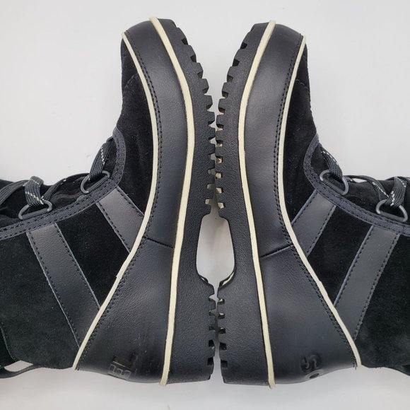 Sorel Tivoli Women's Waterproof Suede Lace Up Boots Black NL2089-010 US Size 6 - Picture 7 of 9